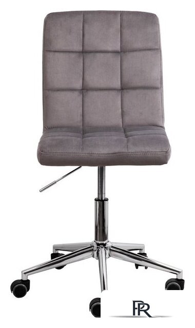 Офисное кресло AksHome Fiji поворотное (светло-серый велюр HCJ-38/хром) - Изображение №3 — Интернет-магазин ПроЗаказ