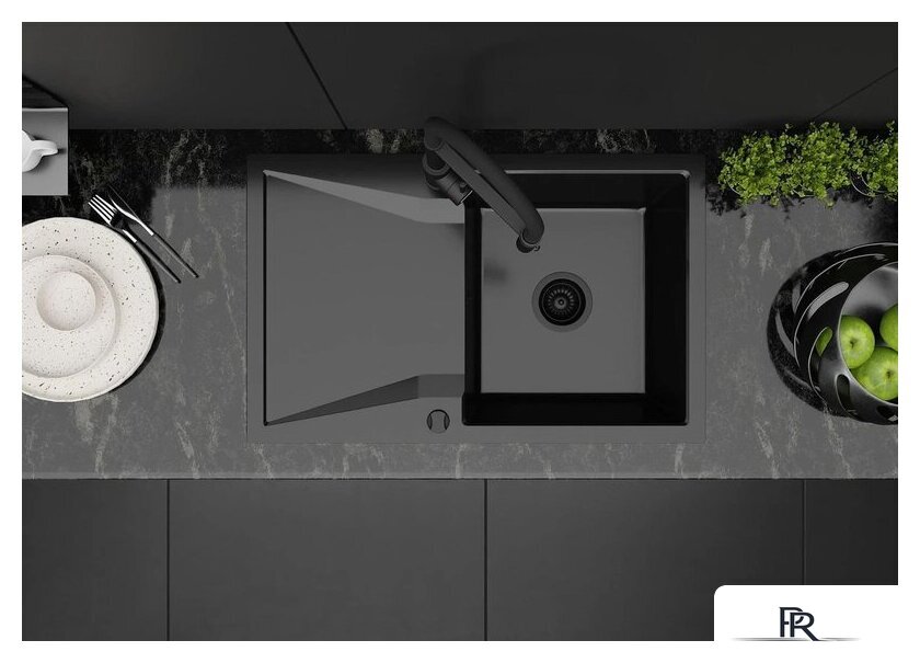 Кухонная мойка Kernau KGS J 5079 1B1D Deep Black - Изображение №2 — Интернет-магазин ПроЗаказ