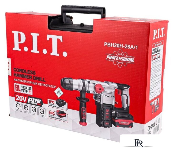 Перфоратор P.I.T. PBH20H-26A/1 (с 1-им АКБ, кейс) - Изображение №10 — Интернет-магазин ПроЗаказ