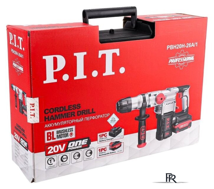 Перфоратор P.I.T. PBH20H-26A/1 (с 1-им АКБ, кейс) - Изображение №11 — Интернет-магазин ПроЗаказ