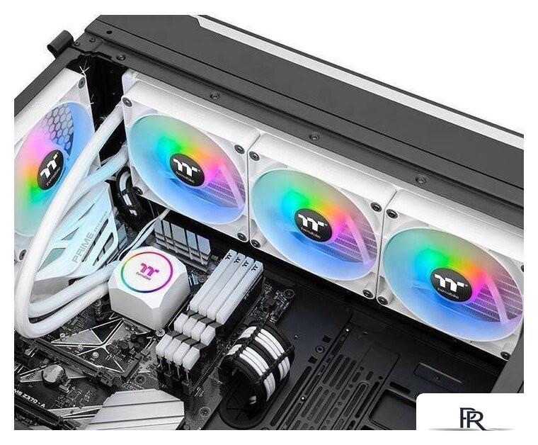 Система жидкостного охлаждения для процессора Thermaltake TH420 ARGB Snow Edition CL-W369-PL14SW-A - Изображение №3 — Интернет-магазин ПроЗаказ