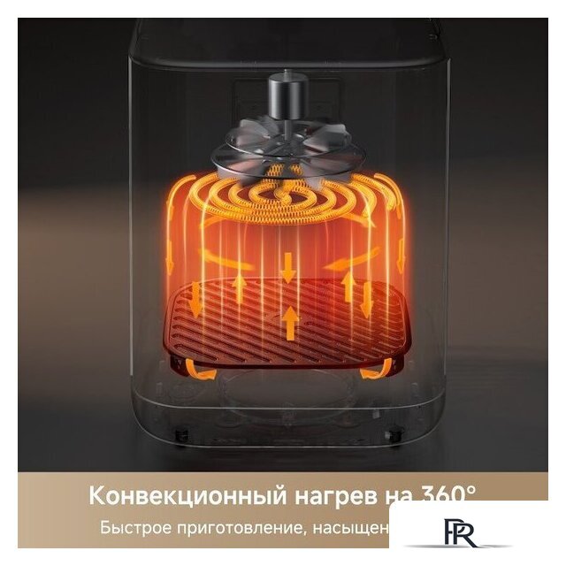 Аэрогриль (аэрофритюрница) Trouver Air Fryer FD10 Pro Max (черный) - Изображение №3 — Интернет-магазин ПроЗаказ