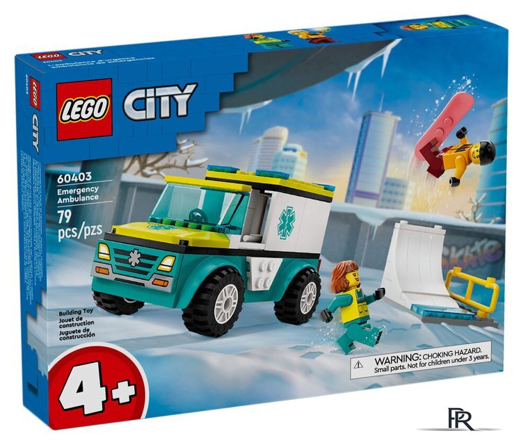 Конструктор LEGO City 60403 Скорая помощь и сноубордист - Изображение №1 — Интернет-магазин ПроЗаказ