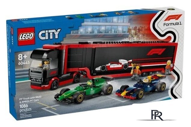 Конструктор LEGO City 60445 Грузовик F1 с болидами RB20 и AMR24 F1 - Изображение №1 — Интернет-магазин ПроЗаказ