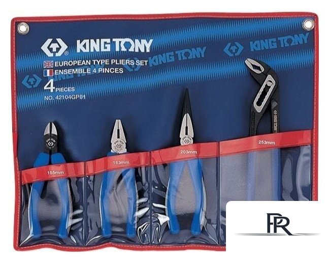 Набор пассатижей King Tony 42104GP01 (4 предмета) - Изображение №1 — Интернет-магазин ПроЗаказ