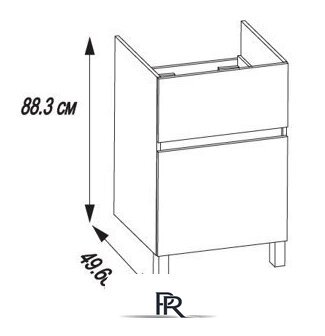  Акватон Тумба под умывальник Лайн 1A232201LF010 - Изображение №10 — Интернет-магазин ПроЗаказ
