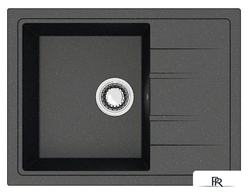 Кухонная мойка Berge BR-5850 + смеситель AM.PM Like F8007122 (черный) - Изображение №2 — Интернет-магазин ПроЗаказ