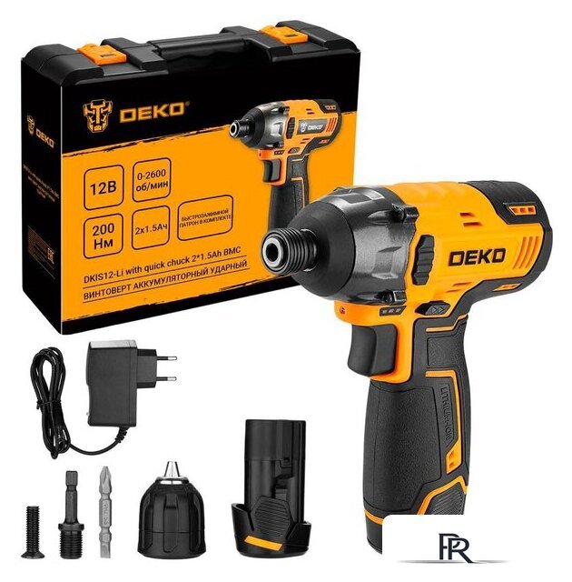 Винтоверт Deko DKIS12-Li Set 063-4390 (с 2-мя АКБ, кейс) - Изображение №1 — Интернет-магазин ПроЗаказ