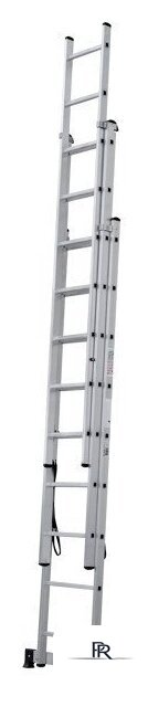 Лестница-стремянка Новая высота NV 123 алюминиевая трёхсекционная 3x9 ступеней - Изображение №10 — Интернет-магазин ПроЗаказ