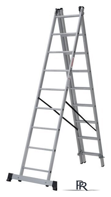 Лестница-стремянка Новая высота NV 123 алюминиевая трёхсекционная 3x9 ступеней - Изображение №8 — Интернет-магазин ПроЗаказ