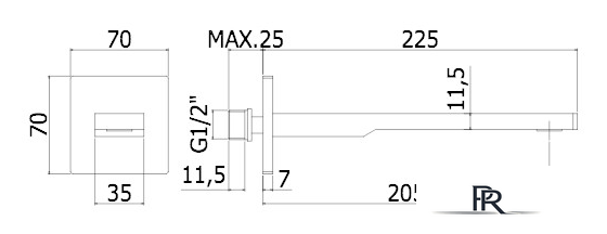 Излив Paffoni ZBOC121CR - Изображение №2 — Интернет-магазин ПроЗаказ