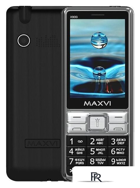 Кнопочный телефон Maxvi X900i (черный) - Изображение №1 — Интернет-магазин ПроЗаказ