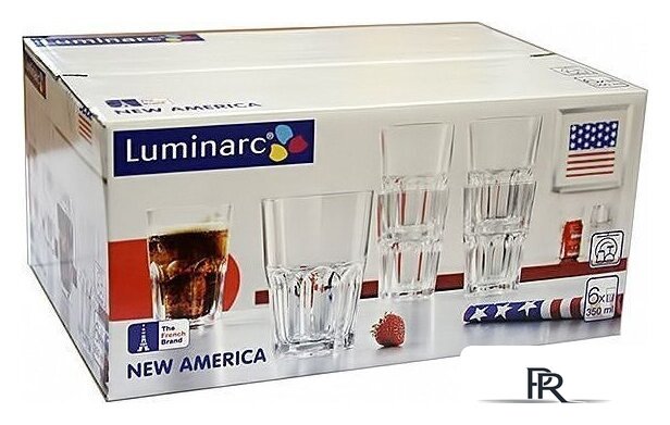 Набор стаканов для воды и напитков Luminarc New America 10J2889 (6 шт) - Изображение №3 — Интернет-магазин ПроЗаказ