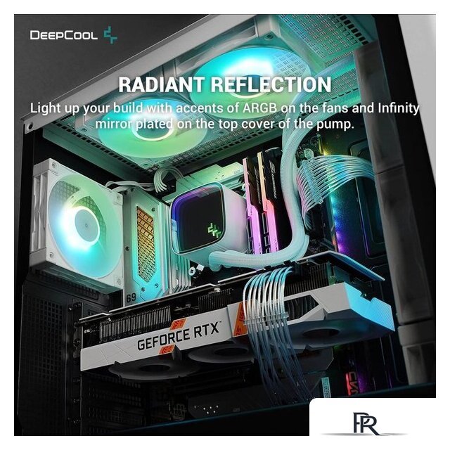 Система жидкостного охлаждения для процессора DeepCool LS520 SE WH R-LS520-WHAMMM-G-1 - Изображение №3 — Интернет-магазин ПроЗаказ