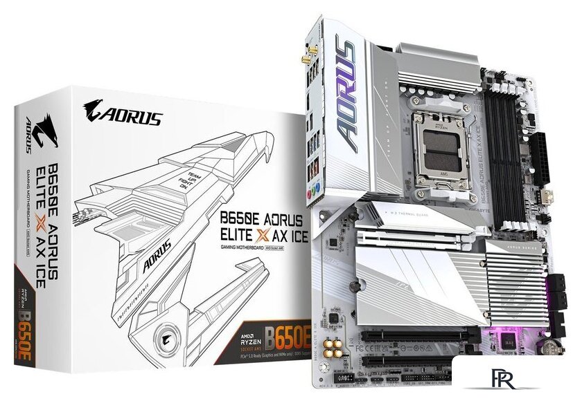 Материнская плата Gigabyte B650E Aorus Elite X AX ICE (rev. 1.0) - Изображение №6 — Интернет-магазин ПроЗаказ