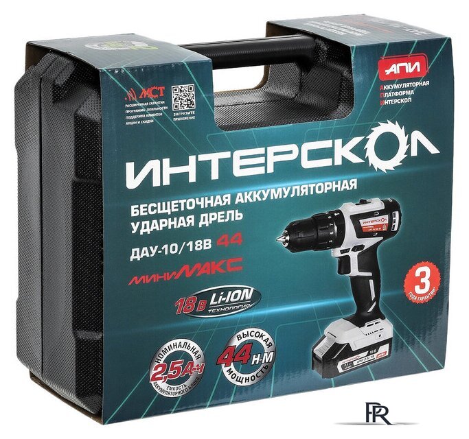 Ударная дрель-шуруповерт Интерскол МиниМАКС ДАУ-10/18В 44 769.2.2.45 (с 2-мя АКБ 2.5 Ач) - Изображение №2 — Интернет-магазин ПроЗаказ