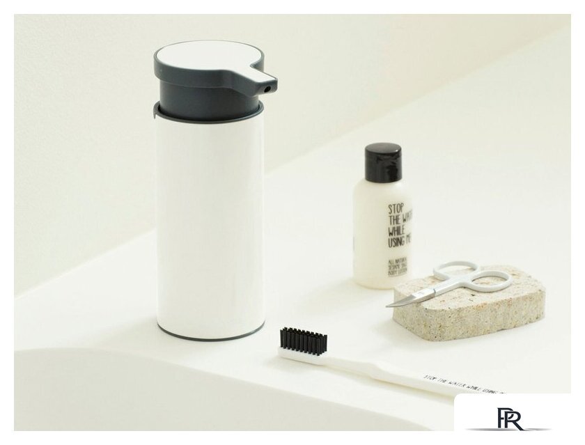 Дозатор для жидкого мыла Brabantia Profile 108181 (белый) - Изображение №4 — Интернет-магазин ПроЗаказ