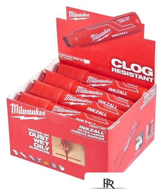 Маркер строительный Milwaukee Inkzall XL 4932471560 (1 шт, красный) - Изображение №1 — Интернет-магазин ПроЗаказ
