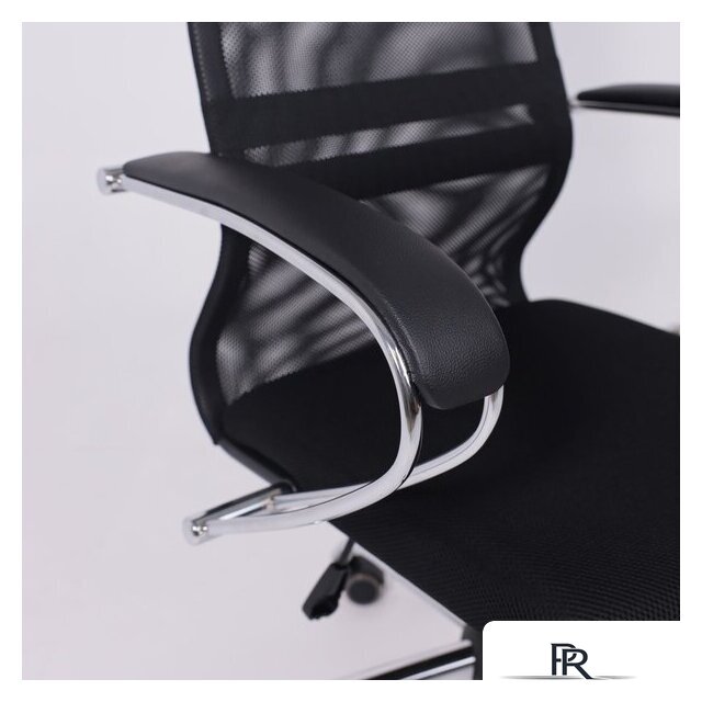 Офисное кресло AksHome Iris Chrome DMS (хром/черный) - Изображение №6 — Интернет-магазин ПроЗаказ