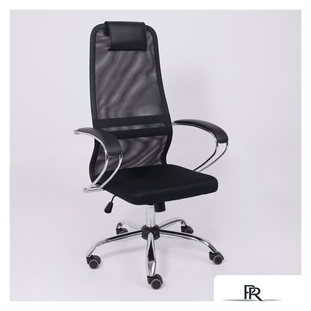 Офисное кресло AksHome Iris Chrome DMS (хром/черный) - Изображение №11 — Интернет-магазин ПроЗаказ