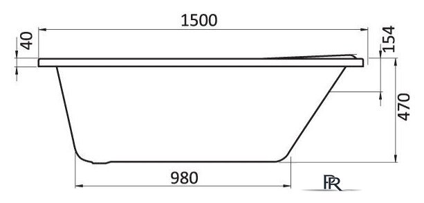 Ванна Santek Ибица 150x100 L (1WH112034) - Изображение №2 — Интернет-магазин ПроЗаказ