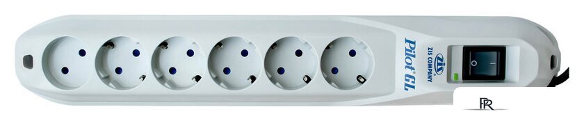 Сетевой фильтр ZIS Pilot GL 6 розеток, 1.8 м, белый - Изображение №2 — Интернет-магазин ПроЗаказ