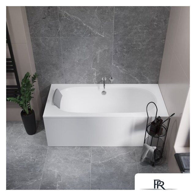 Ванна Lauter Ava 150 21208050 (с ножками, серым подголовником и белым лицевым экраном) - Изображение №14 — Интернет-магазин ПроЗаказ