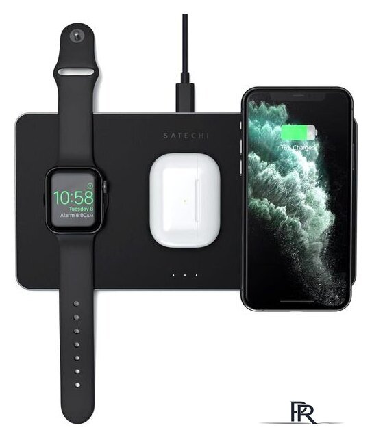 Беспроводное зарядное Satechi Trio Wireless Charging Pad - Изображение №5 — Интернет-магазин ПроЗаказ