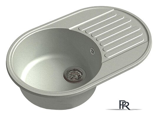 Кухонная мойка GranFest QUARZ Z-18 (серый) - Изображение №1 — Интернет-магазин ПроЗаказ