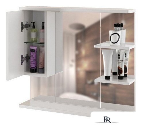  Mixline Шкаф с зеркалом Этьен 80 L 540870 (с подсветкой) - Изображение №2 — Интернет-магазин ПроЗаказ