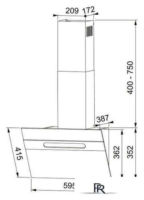 Кухонная вытяжка Franke Sterling BK 60 330.0702.955 - Изображение №4 — Интернет-магазин ПроЗаказ