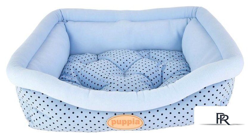 Лежак Puppia Cozy Dot OASA-AU5983-BL-FR (голубой) - Изображение №1 — Интернет-магазин ПроЗаказ