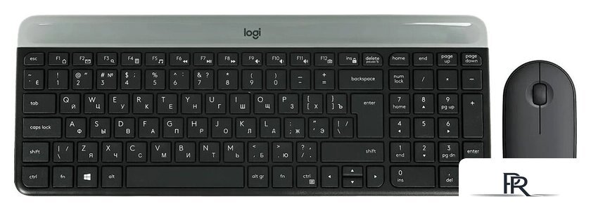 Офисный набор Logitech MK470 Slim Wireless Combo 920-009204 (графитовый) - Изображение №1 — Интернет-магазин ПроЗаказ