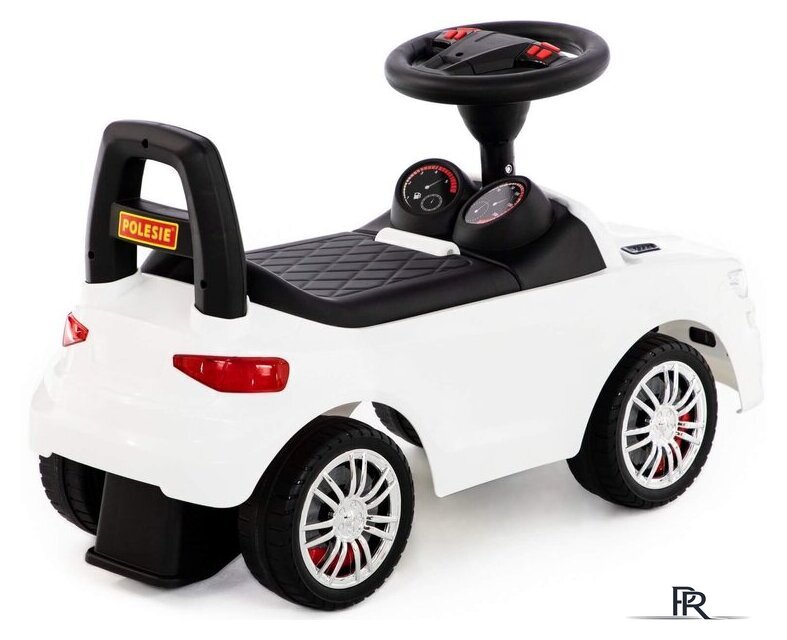 Каталка Полесье SuperCar №6 со звуковым сигналом 84606 (белый) - Изображение №4 — Интернет-магазин ПроЗаказ