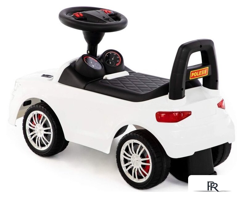 Каталка Полесье SuperCar №6 со звуковым сигналом 84606 (белый) - Изображение №3 — Интернет-магазин ПроЗаказ