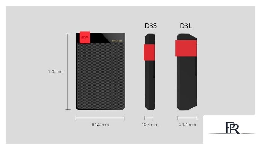 Внешний накопитель Silicon-Power Diamond D30 2TB SP020TBPHDD3SS3K - Изображение №3 — Интернет-магазин ПроЗаказ