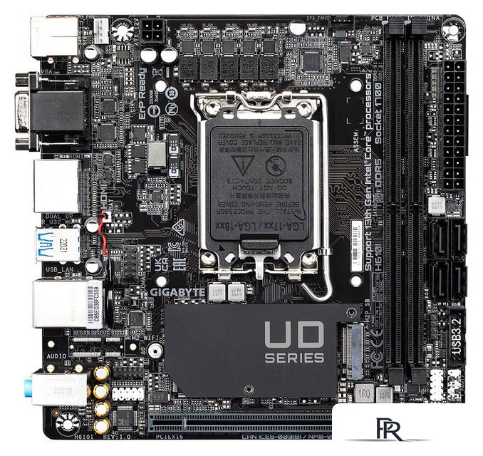 Материнская плата Gigabyte H610I (rev. 1.0) - Изображение №1 — Интернет-магазин ПроЗаказ