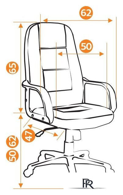 Офисное кресло TetChair CH 747 (серый) - Изображение №6 — Интернет-магазин ПроЗаказ