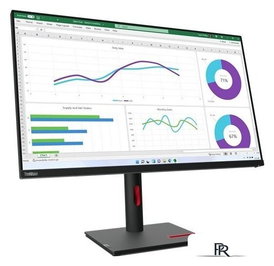 Монитор Lenovo ThinkVision T32h-30 63D3GAT1EU - Изображение №2 — Интернет-магазин ПроЗаказ