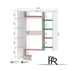 Шкаф-купе Кортекс-мебель Лагуна ШК05-00 правая консоль (белый) - Изображение №4 — Интернет-магазин ПроЗаказ