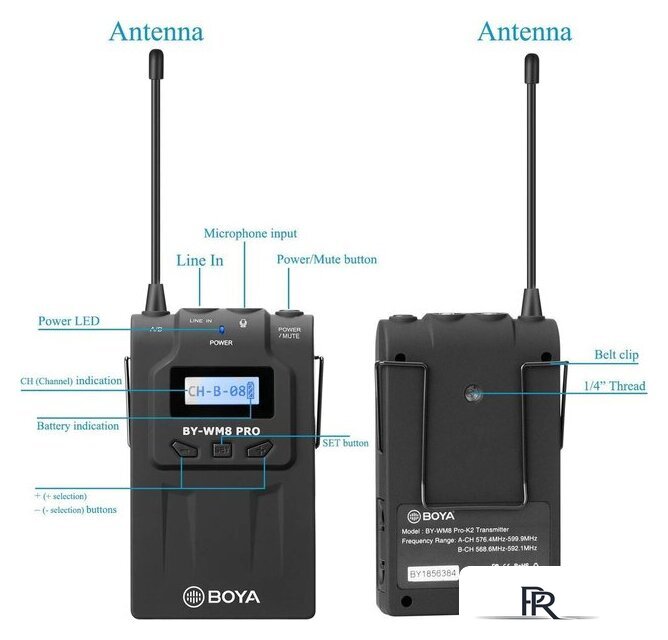 Радиосистема BOYA BY-WM8 Pro-K1 - Изображение №5 — Интернет-магазин ПроЗаказ