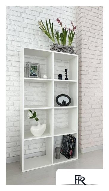 Стеллаж Кортекс-мебель Дельта-8 71x140 (белый) - Изображение №6 — Интернет-магазин ПроЗаказ