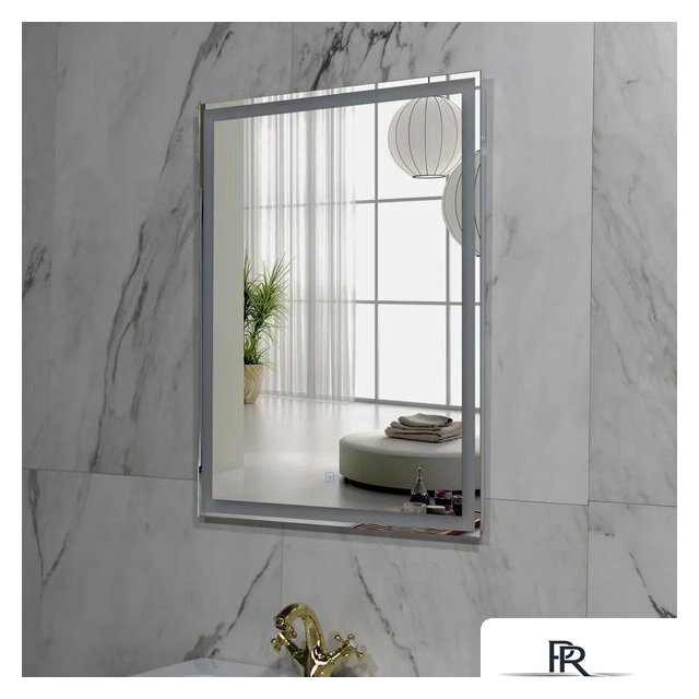  Пекам Зеркало Greta 60x100 greta-60x100s (с подсветкой и сенсором на прикосновение) - Изображение №4 — Интернет-магазин ПроЗаказ