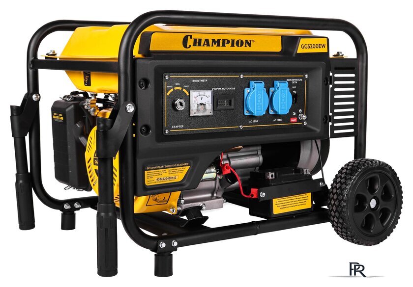Бензиновый генератор Champion GG3200EW - Изображение №1 — Интернет-магазин ПроЗаказ
