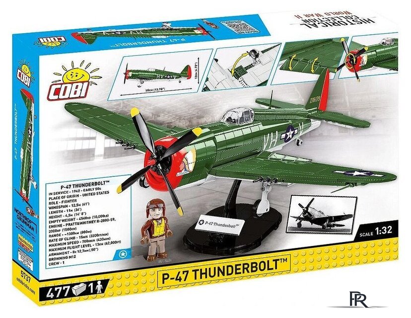Конструктор Cobi Historical Collection WWII P-47 Thunderbolt - Изображение №11 — Интернет-магазин ПроЗаказ