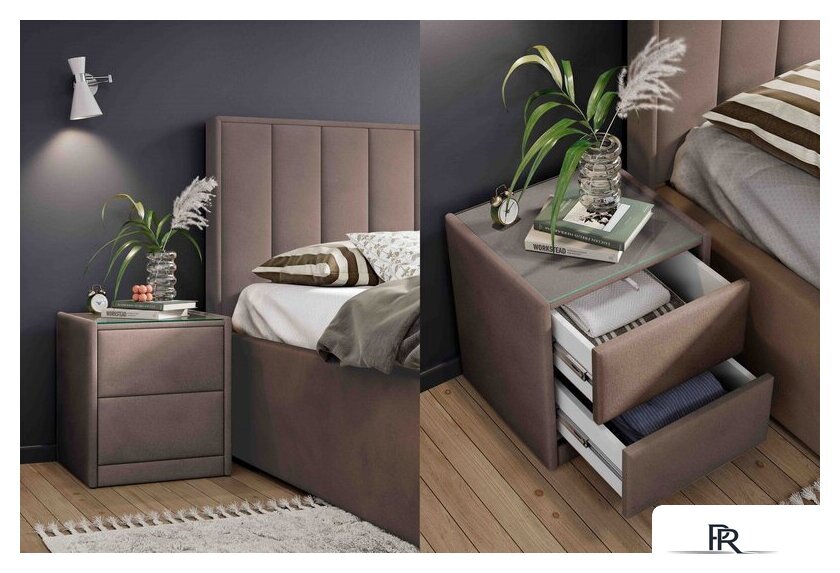 Тумба Мебельград Аризона мягкая (мора темно-коричневый) - Изображение №5 — Интернет-магазин ПроЗаказ