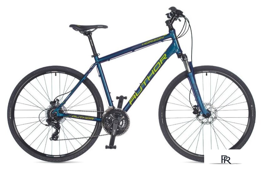 Велосипед Author Horizon р.18 2022 (синий/желтый) - Изображение №1 — Интернет-магазин ПроЗаказ