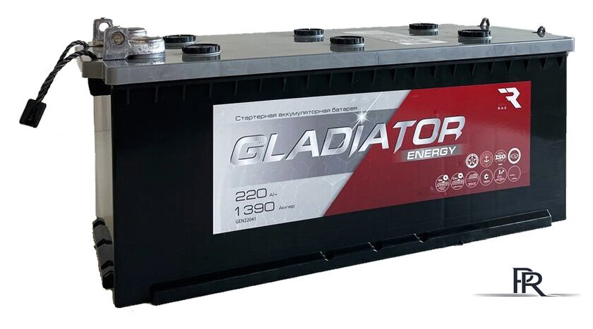 Автомобильный аккумулятор Gladiator Energy 220 (4) рус (220 А·ч) - Изображение №1 — Интернет-магазин ПроЗаказ