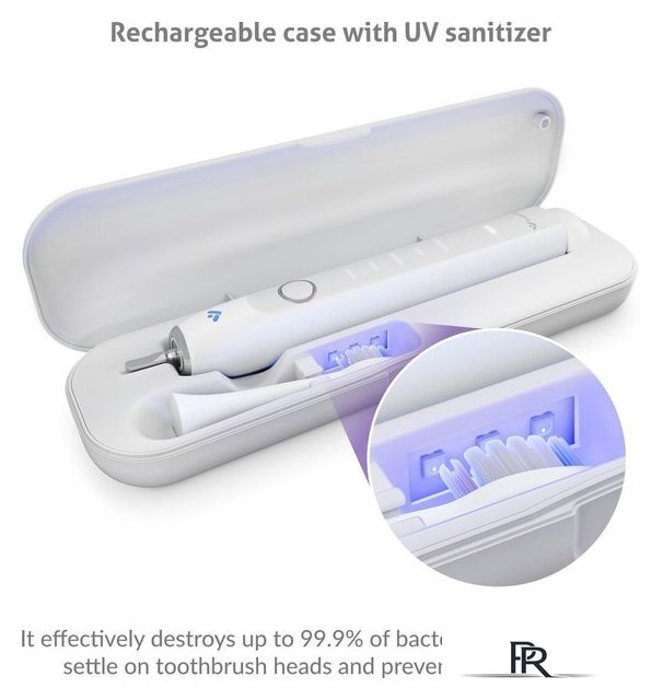 Электрическая зубная щетка TrueLife SonicBrush Clean70 UV (белый) - Изображение №6 — Интернет-магазин ПроЗаказ