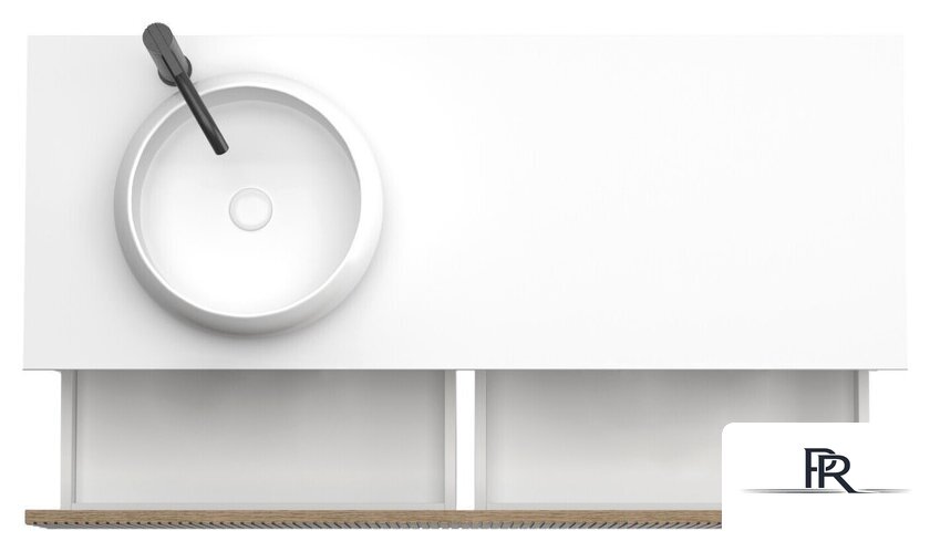  ЗОВ Тумба под умывальник Кито 120 K120LW0MRMC (белый/тростник) - Изображение №3 — Интернет-магазин ПроЗаказ